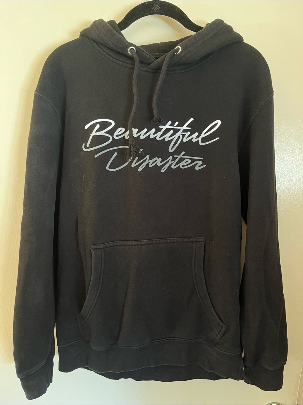 Beautiful Disaster Woman’s Black Pullover Hoodie